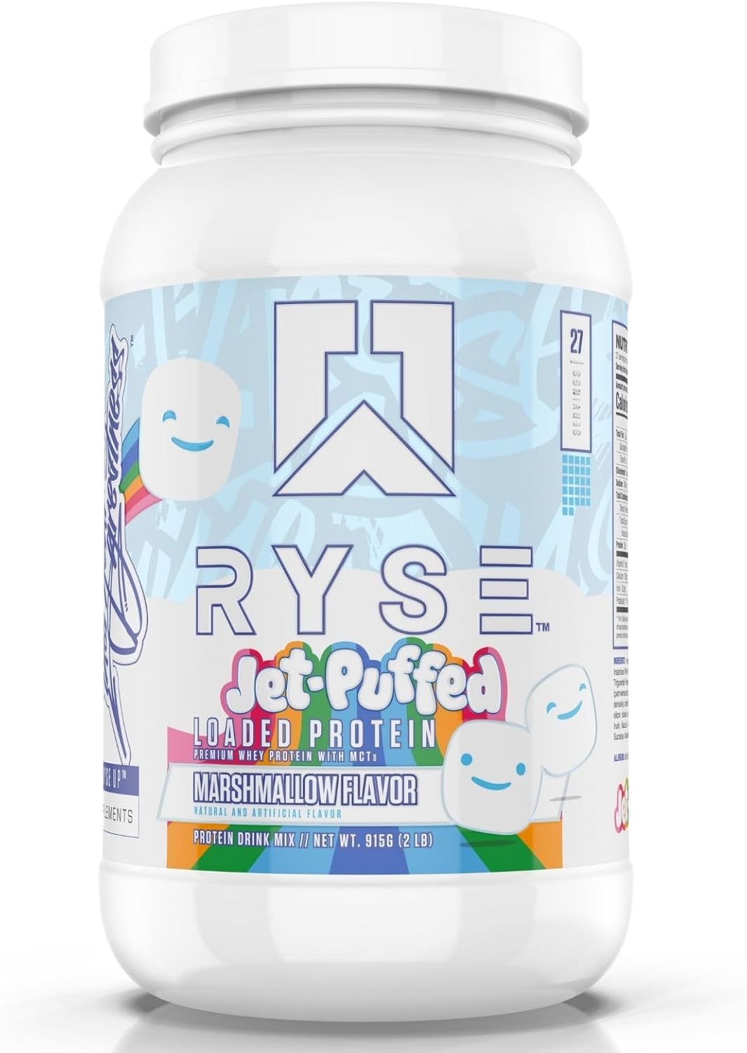 Ryse Loaded Protein Powder | 25G Whey Protein Isolate & Concentrate | with Prebiotic Fiber & Mcts | Low Carbs & Low Sugar | 27 Servings (Strawberry Shortcake Rolls)