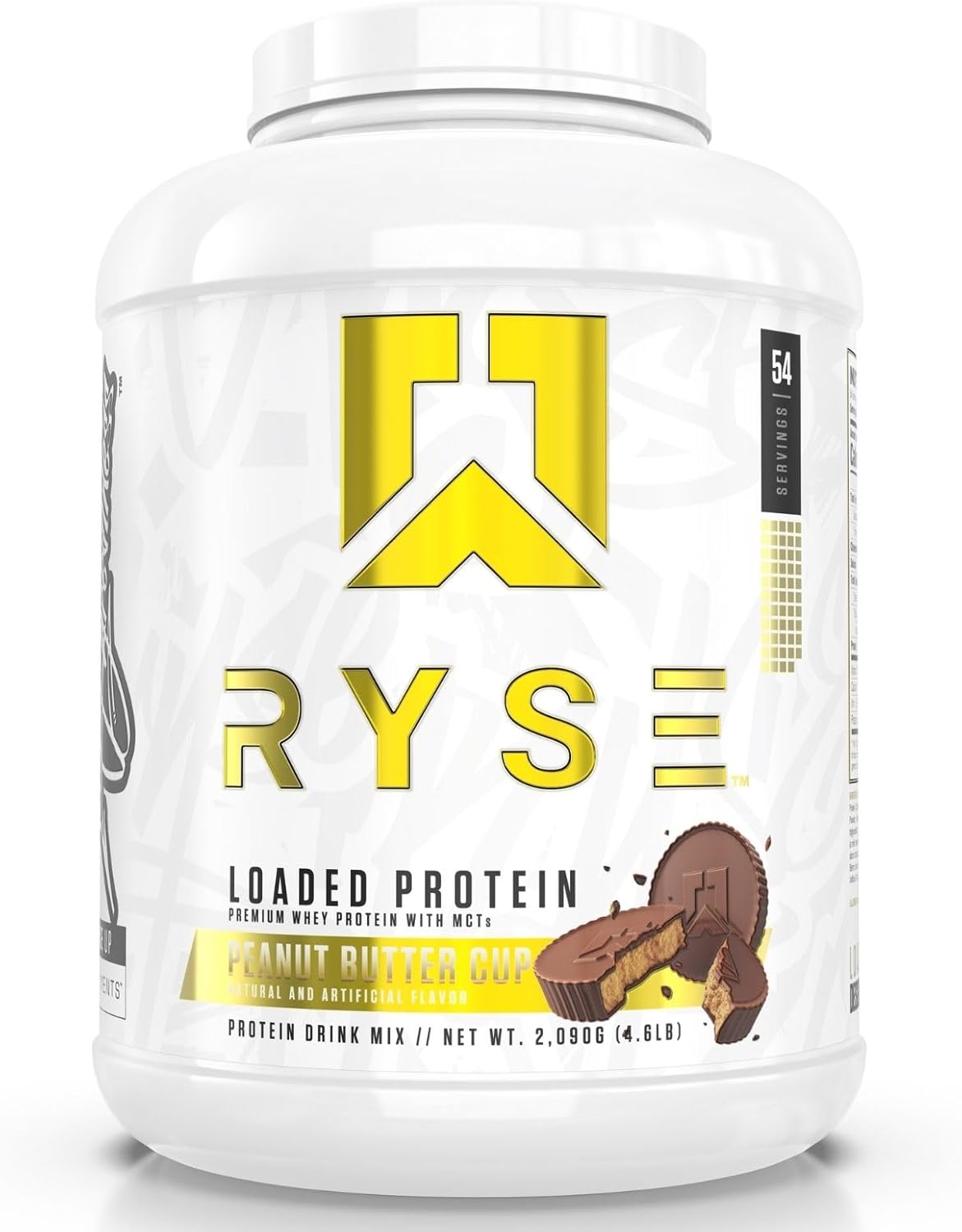 Ryse Loaded Protein Powder | 25G Whey Protein Isolate & Concentrate | with Prebiotic Fiber & Mcts | Low Carbs & Low Sugar | 27 Servings (Strawberry Shortcake Rolls)