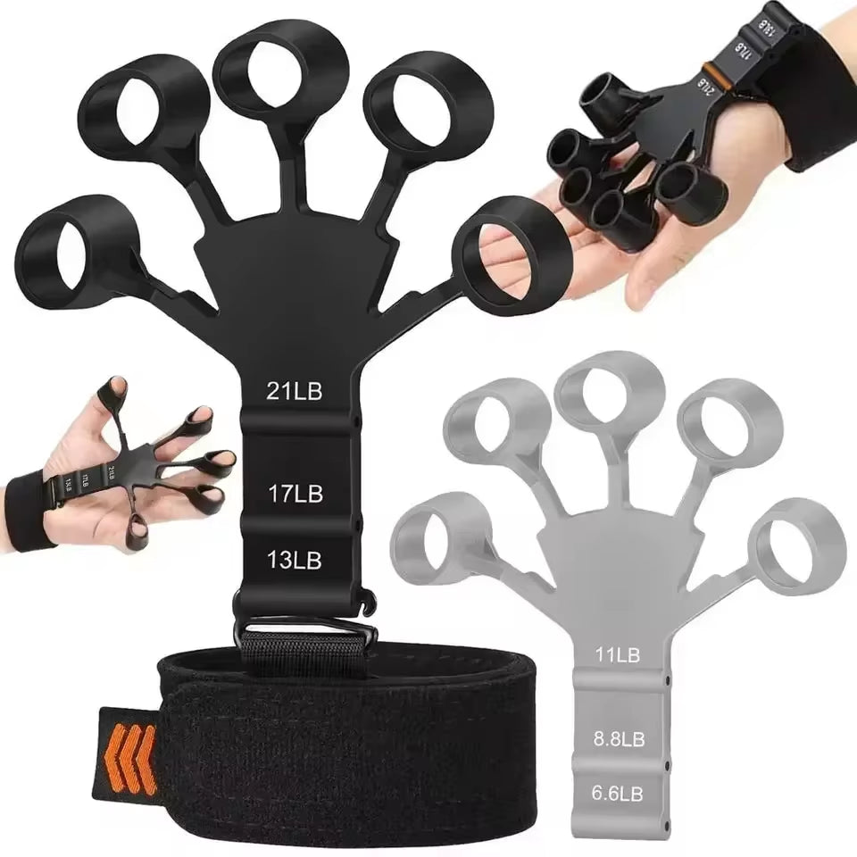 Silicone Finger Exercise Stretcher and Hand Strengthener for Arthritis Grip Training