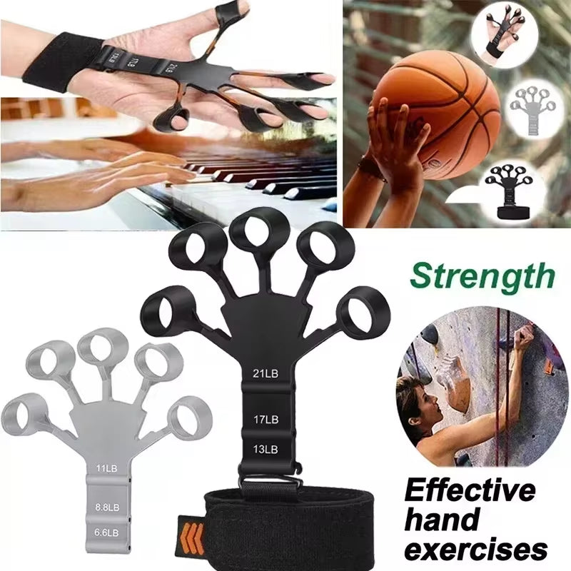 Silicone Finger Exercise Stretcher and Hand Strengthener for Arthritis Grip Training