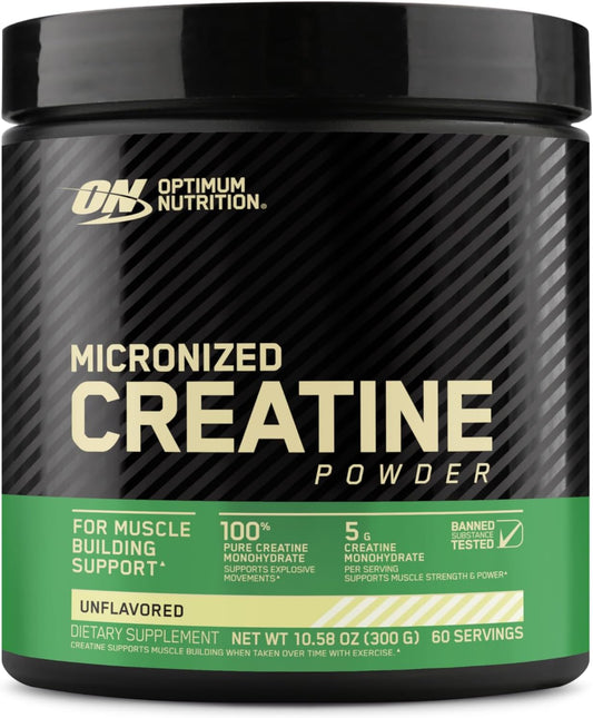 Micronized Creatine Monohydrate Powder, Unflavored, Keto Friendly, 60 Servings (Packaging May Vary)